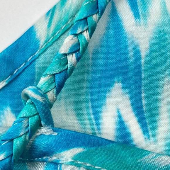 Paloma Blue Capri Printed 100% Silk-Satin Camisole Size M NWOT - Picture 4 of 15